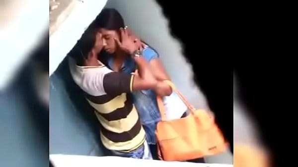 Indian teen collage girl romance with rain